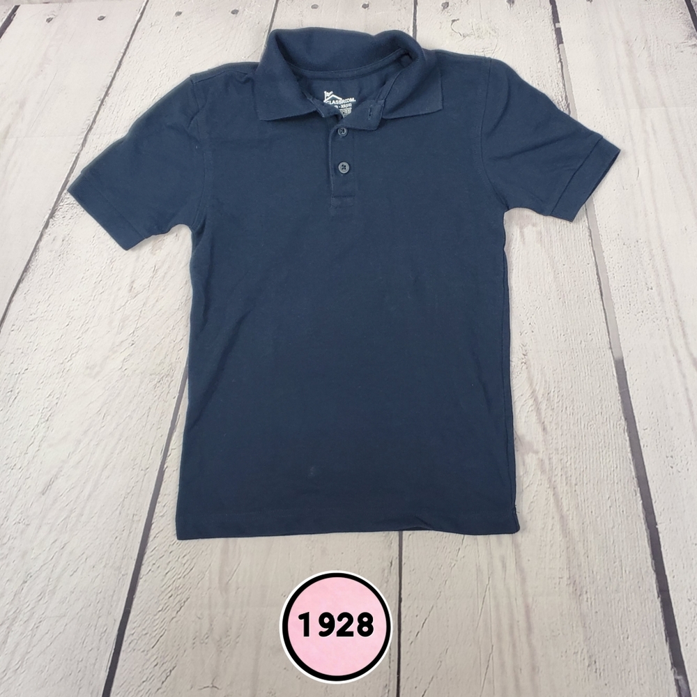 classroom youth xs boys navy blue polo shirt ( 5 for $20 )